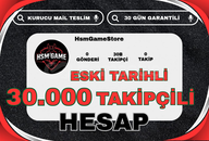 ESKİ TARİHLİ - 30.000 TAKİPÇİLİ İNSTAGRAM HESAP