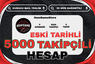 ESKİ TARİHLİ - 5000 TAKİPÇİLİ İNSTAGRAM HESAP