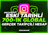 Eski Tarihli 700-1K Global Gerçek Takipçili 