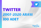 Twitter 2007-2020 Tarih Arası 100'lük Paket