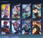 Eski yıldız kostümlerinin olduğu karışık hesap Eski yıldız kostümlerinin olduğu karışık hesap