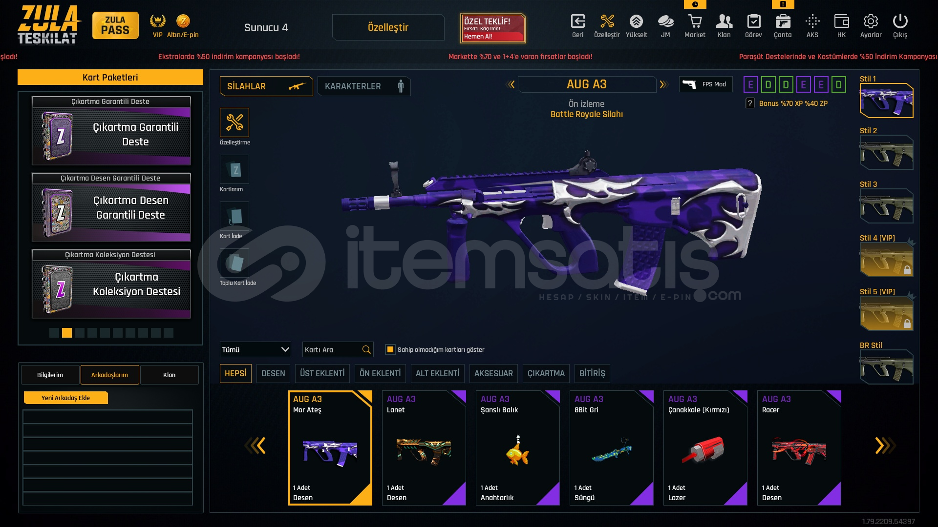 EŞSİZ AUG A3 MOR ATEŞ DESENİ EŞSİZ AUG A3 MOR ATEŞ DESENİ