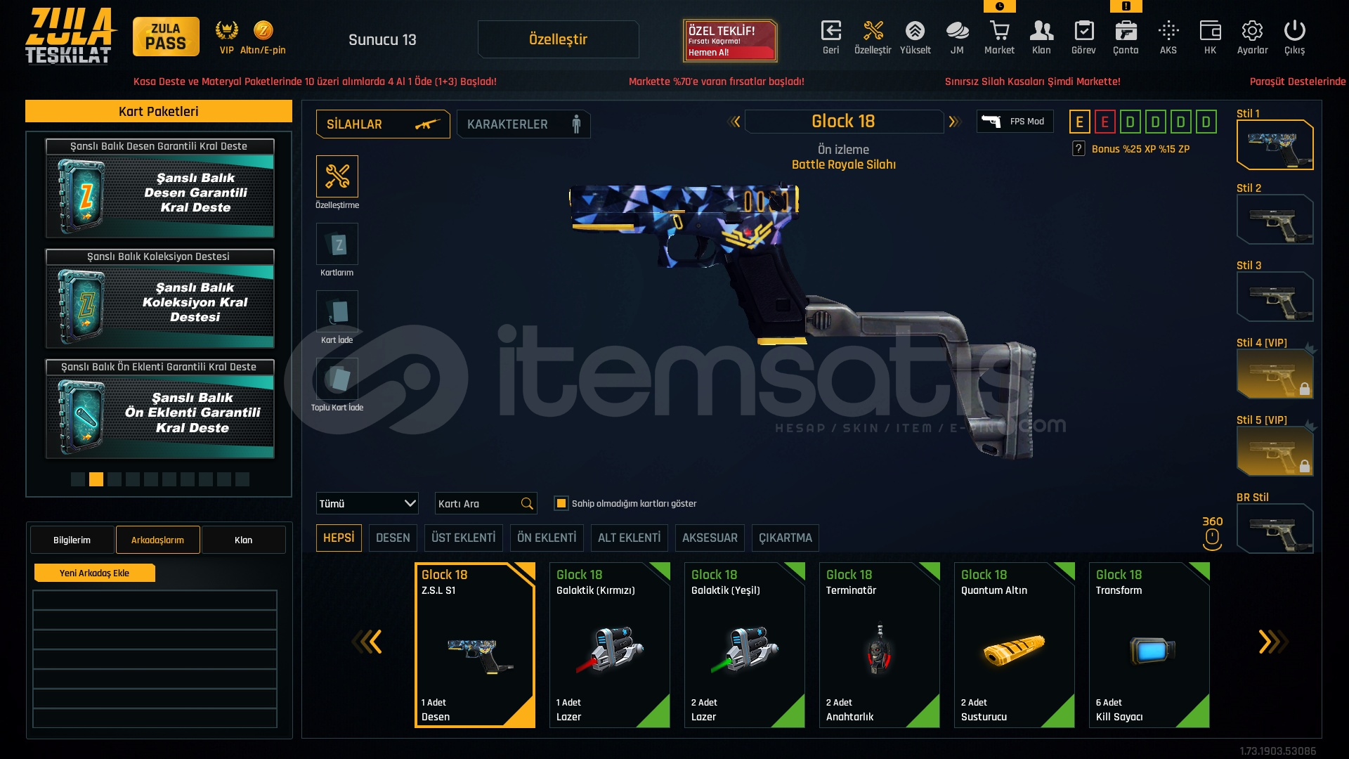 EŞSİZ GLOCK 18 Z.S.L S1 DESEN EŞSİZ GLOCK 18 Z.S.L S1 DESEN