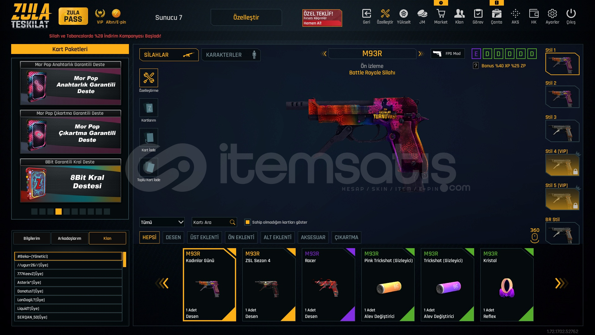 EŞSİZ M93R KADINLAR GÜNÜ DESENİ EŞSİZ M93R KADINLAR GÜNÜ DESENİ