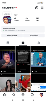 Etkileşimi yüksek insta hesap 