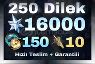 EU | 250+ Dilek 16000 Astrite + 100 + 50 + 10