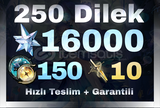 EU | 250+ Dilek 16000 + 100 + 50 + 10
