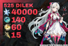 EU | 525 Wish 40000 Astrite + 140 + 60 + 15