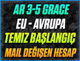 ☘️EU☘️AR 3-5 GRACE BAŞLANGIÇ HESABI☘️