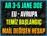 ☘️EU☘️AR 3-5 Jane Doe BAŞLANGIÇ HESABI☘️