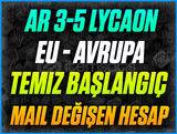 ☘️EU☘️AR 3-5 LYCAON BAŞLANGIÇ HESABI☘️