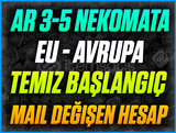 ☘️EU☘️AR 3-5 NEKOMATA BAŞLANGIÇ HESABI☘️