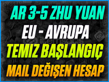 ☘️EU☘️AR 3-5 ZHU YUAN BAŞLANGIÇ HESABI☘️