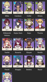 EU | AR 53 Escoffier Kazuha Raiden Mualani