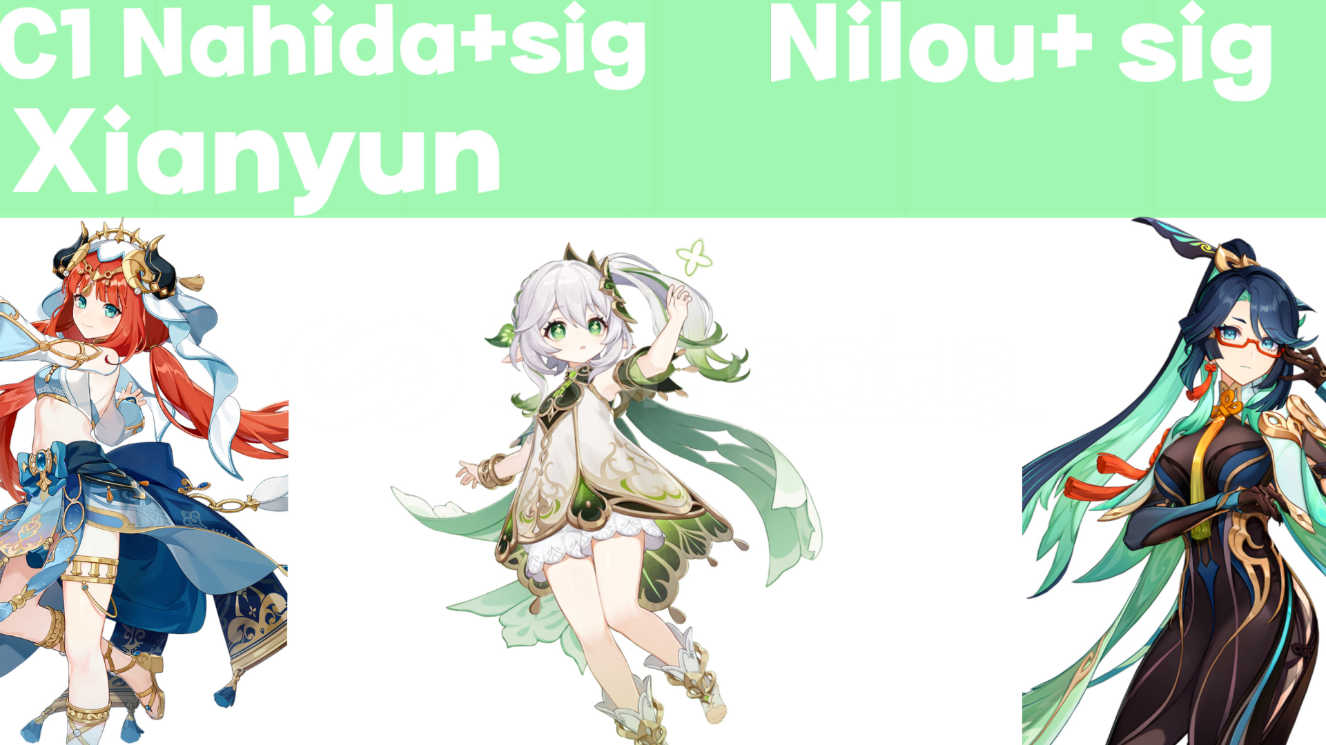 EU c1 nahida nilou ve sig siahları xianyun EU c1 nahida nilou ve sig siahları xianyun