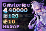 EU | Castorice & 40000+ Jade + 120 + 10 