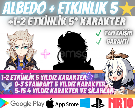 EU | MR10+ Albedo + 5* Etkinlik Karakteri EU | MR10+ Albedo + 5* Etkinlik Karakteri