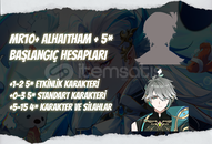 EU | MR10+ Alhaitham + 5* - Başlangıç Hesapları EU | MR10+ Alhaitham + 5* - Başlangıç Hesapları