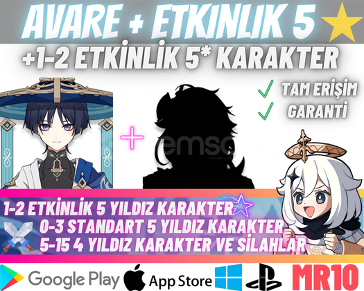 EU|MR10+ Avare Wanderer + 5* Etkinlik Karakteri EU|MR10+ Avare Wanderer + 5* Etkinlik Karakteri