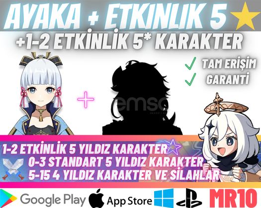 EU | MR10+ Ayaka + 5* Etkinlik Karakteri EU | MR10+ Ayaka + 5* Etkinlik Karakteri