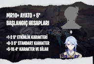 EU | MR10+ Ayato + 5* - Başlangıç Hesapları