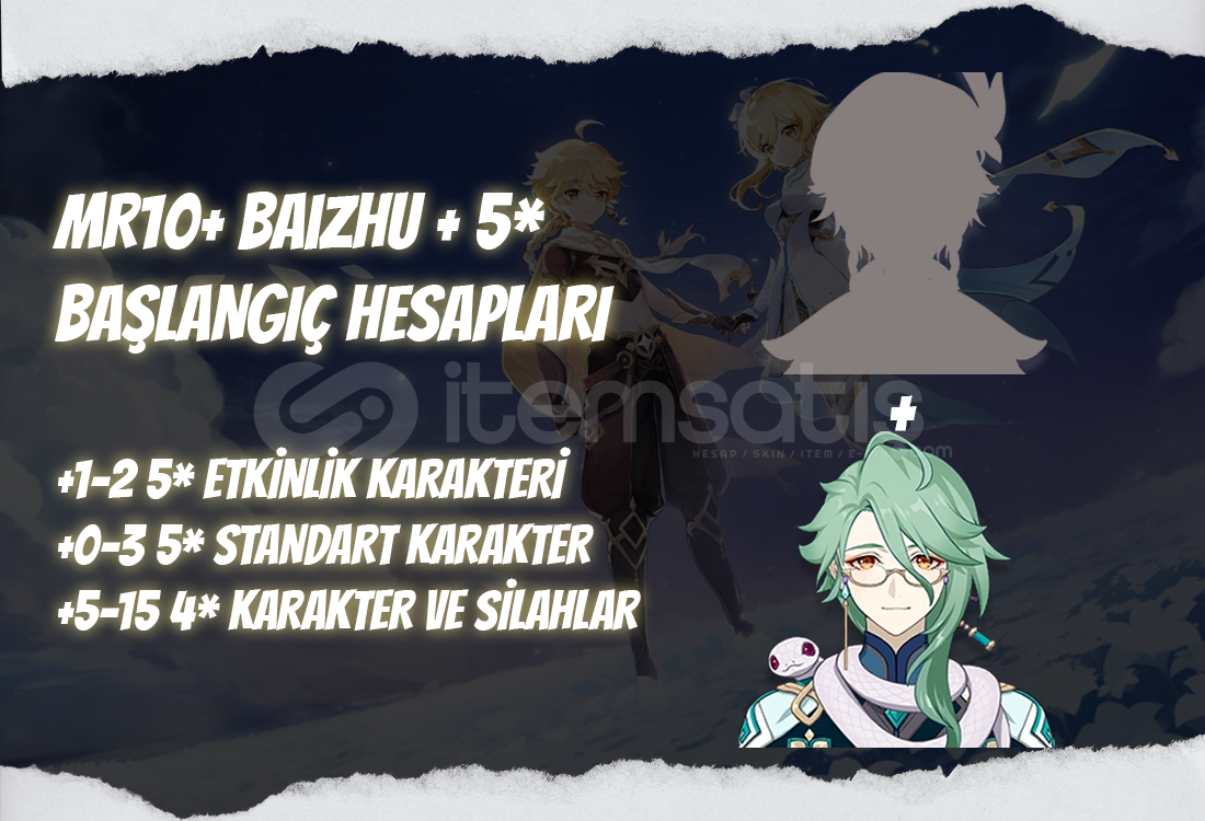EU | MR10+ Baizhu + 5* - Başlangıç Hesapları EU | MR10+ Baizhu + 5* - Başlangıç Hesapları