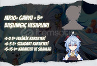 EU | MR10+ Ganyu + 5* - Başlangıç Hesapları EU | MR10+ Ganyu + 5* - Başlangıç Hesapları