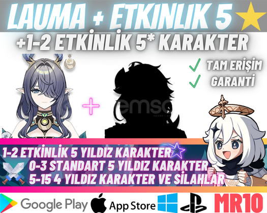 EU | MR10+ Lauma + 5* Etkinlik Karakteri EU | MR10+ Lauma + 5* Etkinlik Karakteri