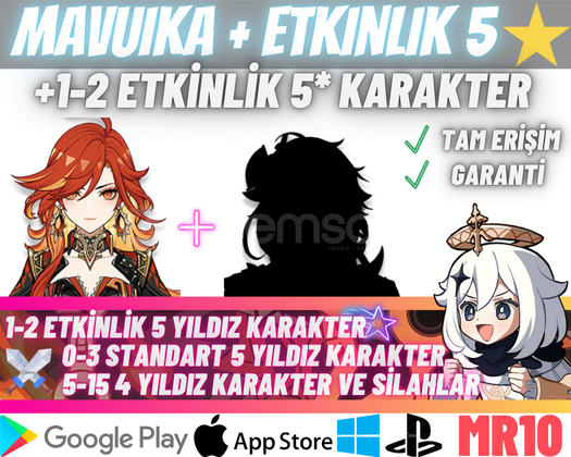EU | MR10+ Mavuika + 5* Etkinlik Karakteri EU | MR10+ Mavuika + 5* Etkinlik Karakteri