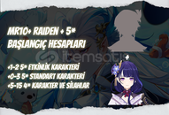 EU | MR10+ Raiden + 5* - Başlangıç Hesapları EU | MR10+ Raiden + 5* - Başlangıç Hesapları
