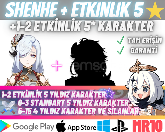 EU | MR10+ Shenhe + 5* Etkinlik Karakteri EU | MR10+ Shenhe + 5* Etkinlik Karakteri