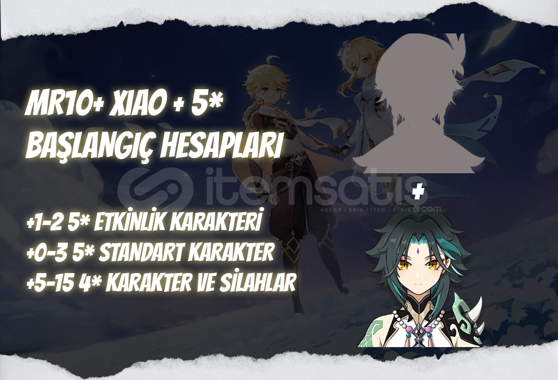 EU | MR10+ Xiao + 5* - Başlangıç Hesapları EU | MR10+ Xiao + 5* - Başlangıç Hesapları