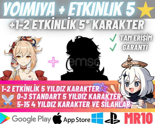 EU | MR10+ Yoimiya + 5* Etkinlik Karakteri EU | MR10+ Yoimiya + 5* Etkinlik Karakteri