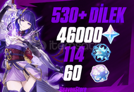 EU | MR50 530+ dilek 46000primogem 114+60 yazgı