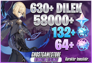 EU | MR55 630+Dilek 58000 Primogem 132+64 Yazgı