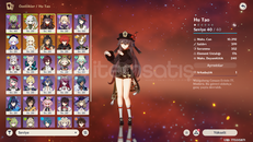 EU | MR53 Hu Tao + C1 Nahida + Silahları