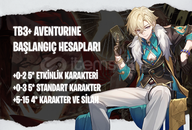 EU | TB3+ Aventurine - Başlangıç Hesapları