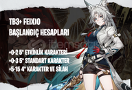 EU | TB3+ Feixiao - Başlangıç Hesapları