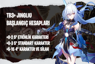 EU | TB3+ Jingliu - Başlangıç Hesapları
