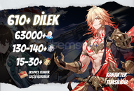 EU | TB50+ 610+ Dilek - 63000+ Jade 130/15