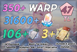 EU | TL47 350+ WARP - 31600+ Jade + 106 +3 Pass