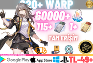 EU | TL50 620+ WARP - 60000+ JADE + 115+1 PASS