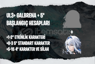EU | UL3+ Galbrena + Seçtiğiniz 5* Karakter