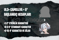 EU | UL3+ Camellya + Seçtiğiniz 5* Karakter