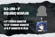 EU | UL3+ Luno + Seçtiğiniz 5* Karakter