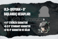 EU | UL3+ Qiuyuan + Seçtiğiniz 5* Karakter