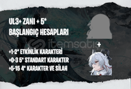 EU | UL3+ Zani + Seçtiğiniz 5* Karakter