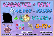 EU UL35+ | WUWA Seçimli Karakter + Wish