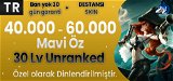 EUNE 45-100K+ Mavi Öz + DESTANSI Skin + GARANTİ