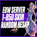 ⭐ EUW 1-850 SKİN RANDOM HESAP⭐